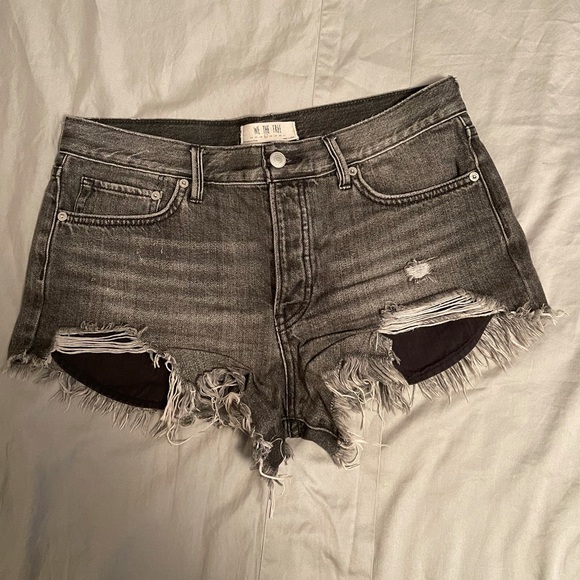 Free People denim shorts